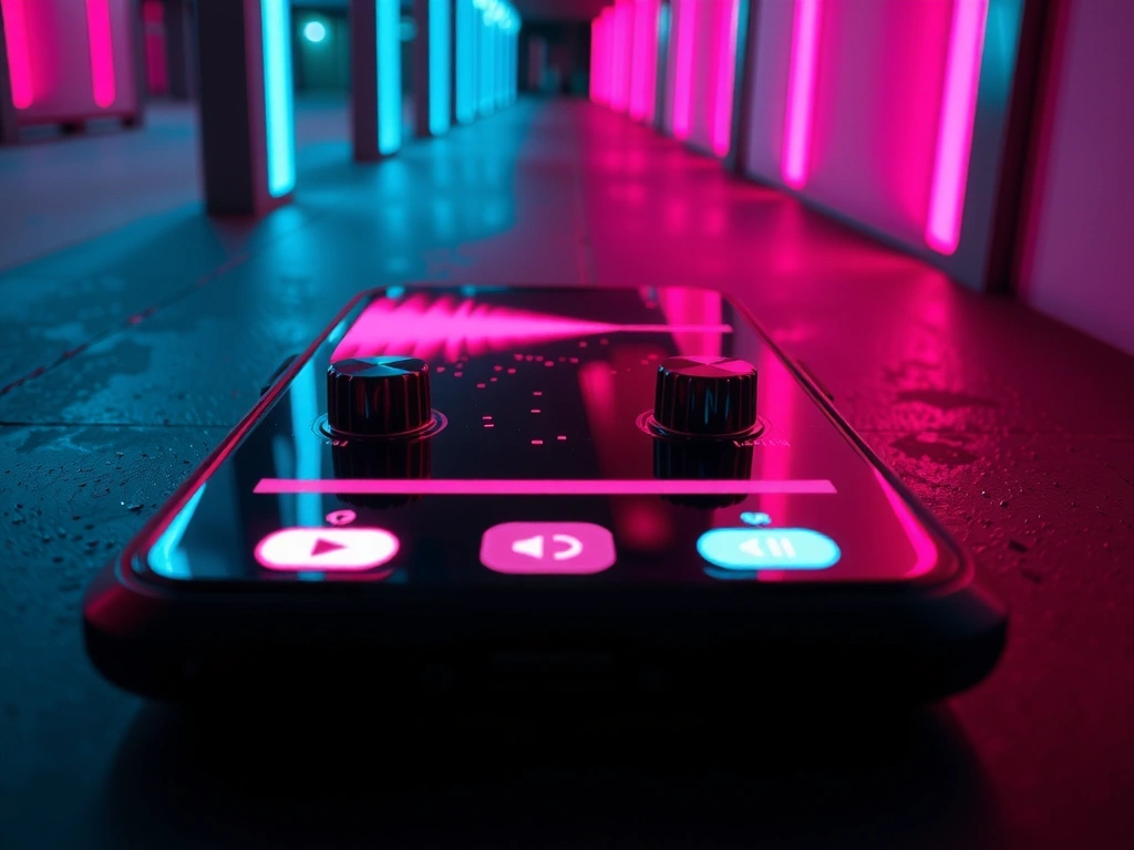 Neon Rhythm Interface